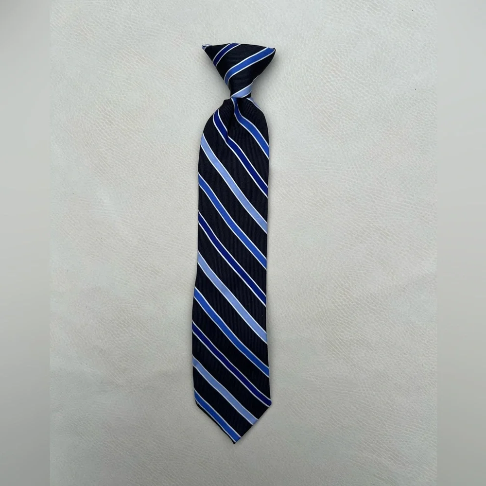 CHAPS Boys Clip on Stripe Neck Tie